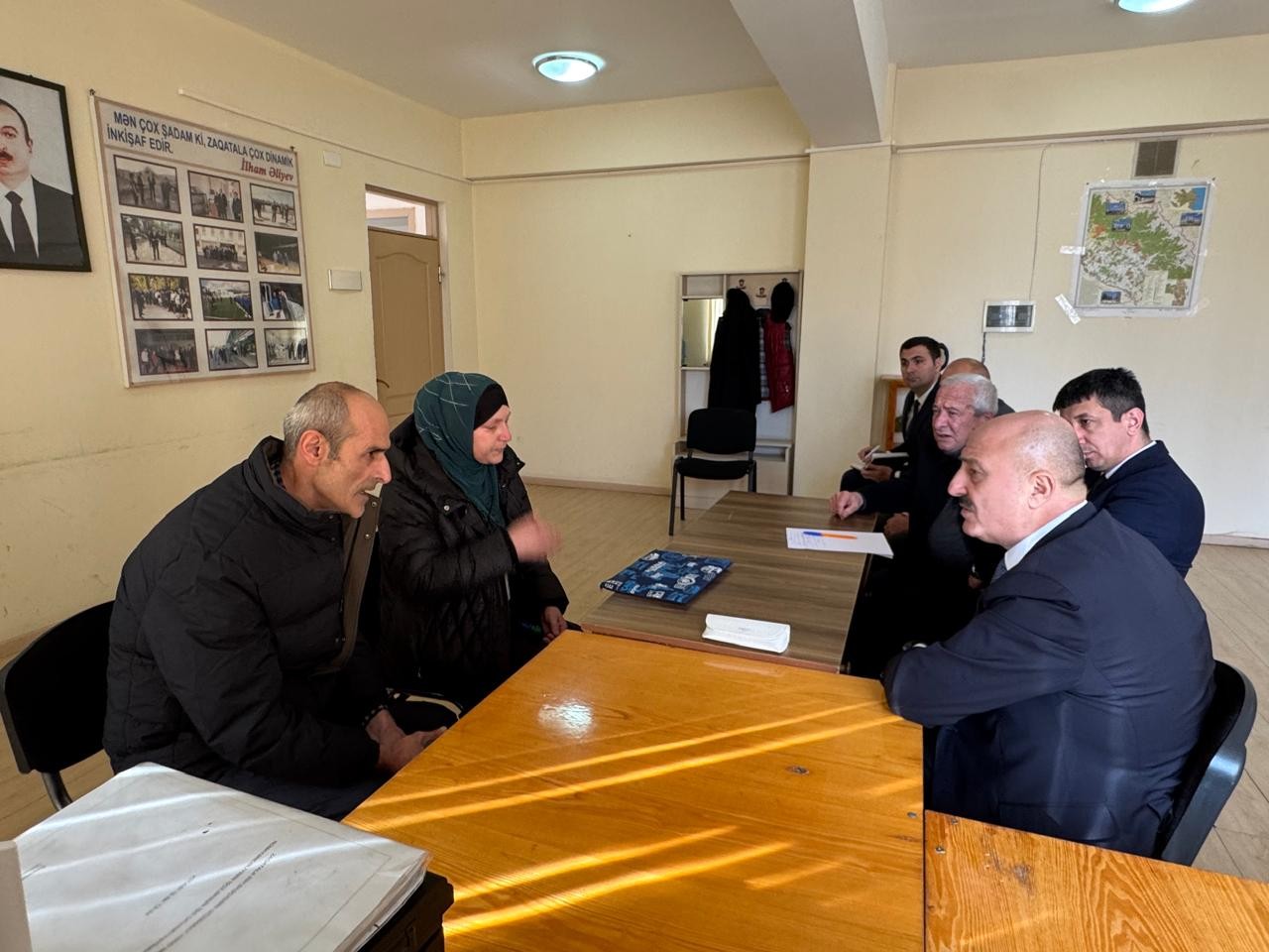 Asif Əsgərov şəhid ailəsini ziyarət edib, vətəndaş qəbulu keçirib - FOTOLAR